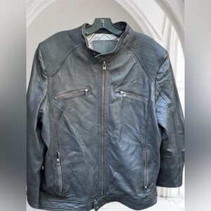 Bano Eemee butter soft motorcycle leather jacket. Size 44. See measurements